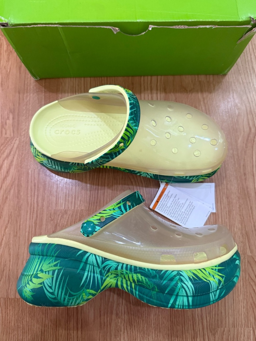 Crocs Classic Bae Clog Tropical Green | Women’s 10 Platform brand new with box - Picture 9 of 12